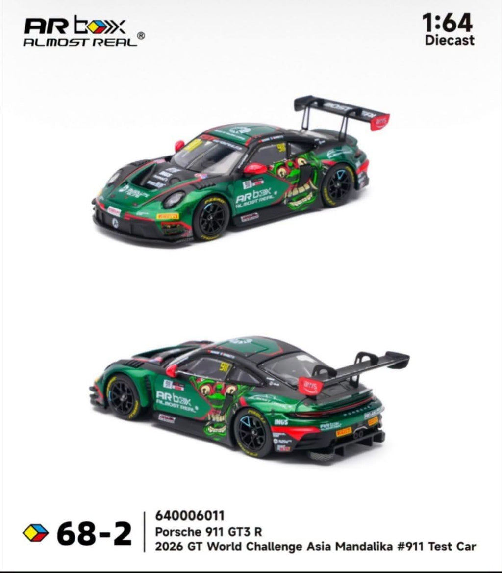 AR Box Almost Real Porsche 911 GT3R 2026 GT World Challenge Asia Mandalika #911