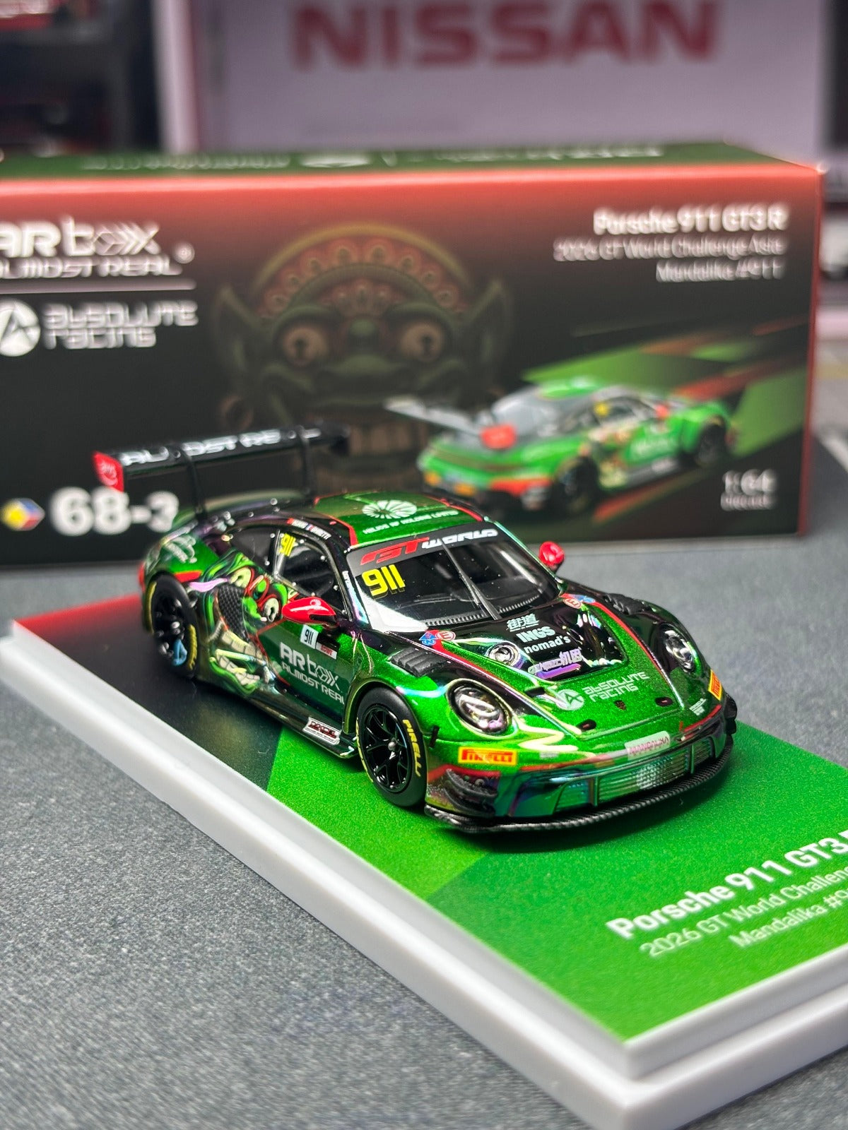 CHASE AR Box Almost Real Porsche 911 GT3R 2026 GT World Challenge Asia Mandalika #911