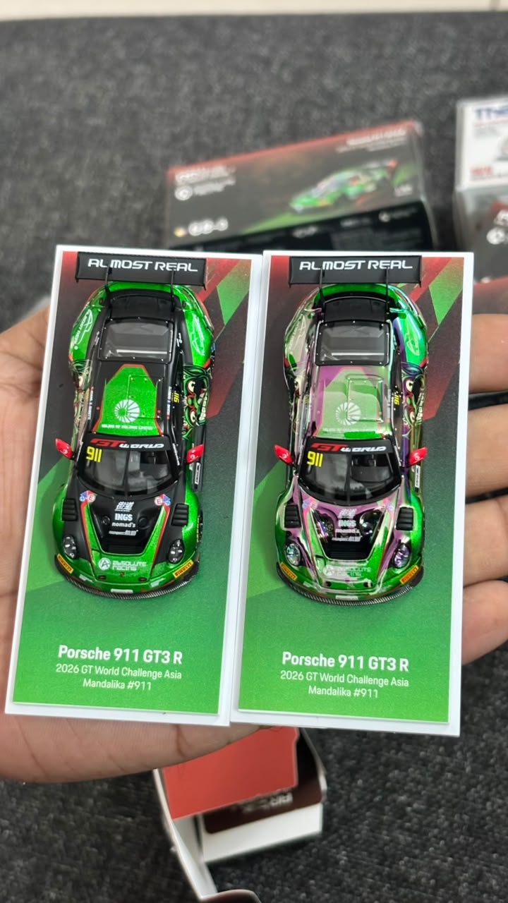 CHASE + REGULAR AR Box Almost Real Porsche 911 GT3R 2026 GT World Challenge Asia Mandalika #911