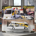 Hotwheels 1:64 Premium Team Transport '24 Honda Civic Type R with Trailer
