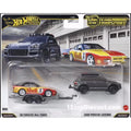Hotwheels 1:64 Premium Team Transport Porsche 944 Turbo Shell & Cayenne with Trailer #95