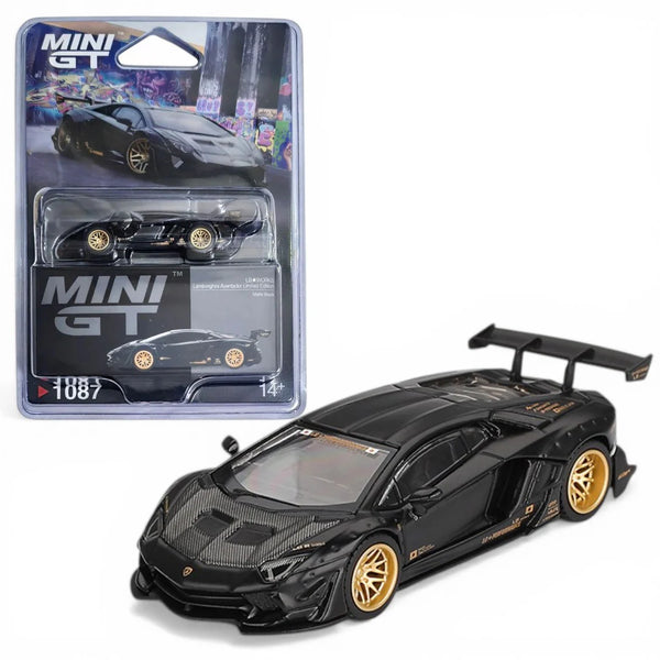 LB Works Lamborghini Aventador Limited Edition Matte Black (Blister Pack)