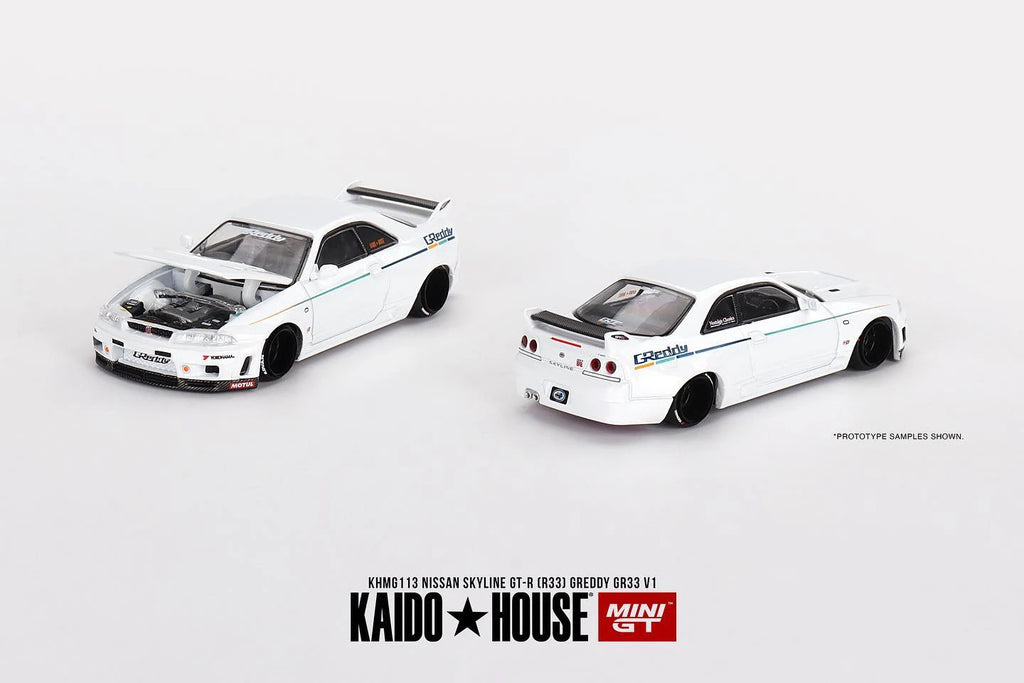 Mini GT x Kaido House Nissan GTR (R33) Greddy GR33 V1