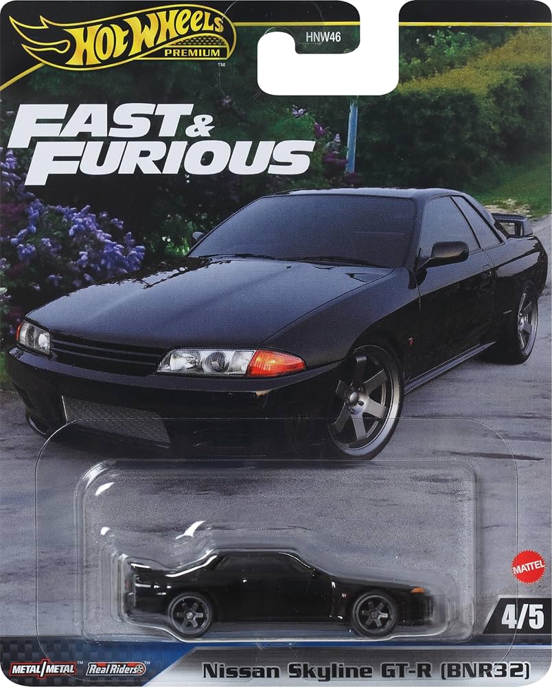 Hotwheels Premium Nissan Skyline GT-R BNR32 Fast & Furious